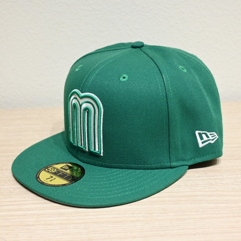New Era 59FIFTY Mexico World Baseball Classic Fitted Hat Cap Green 7 5/8 NWT